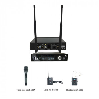 T-530A/ T-530B/ T-530C UHF двухканальный беспроводной микрофон