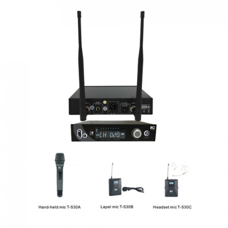 T-530A/ T-530B/ T-530C UHF двухканальный беспроводной микрофон